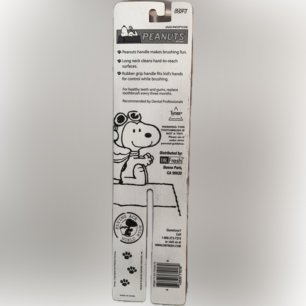 ❌NEW Snoopy & Gang Peanuts 2 Pk Toothbrushes Vintage Soft Kids Collectible - Picture 4 of 8